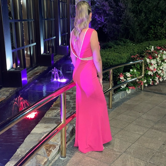 Pink dress very comfortable thick material - Picture 1 of 2